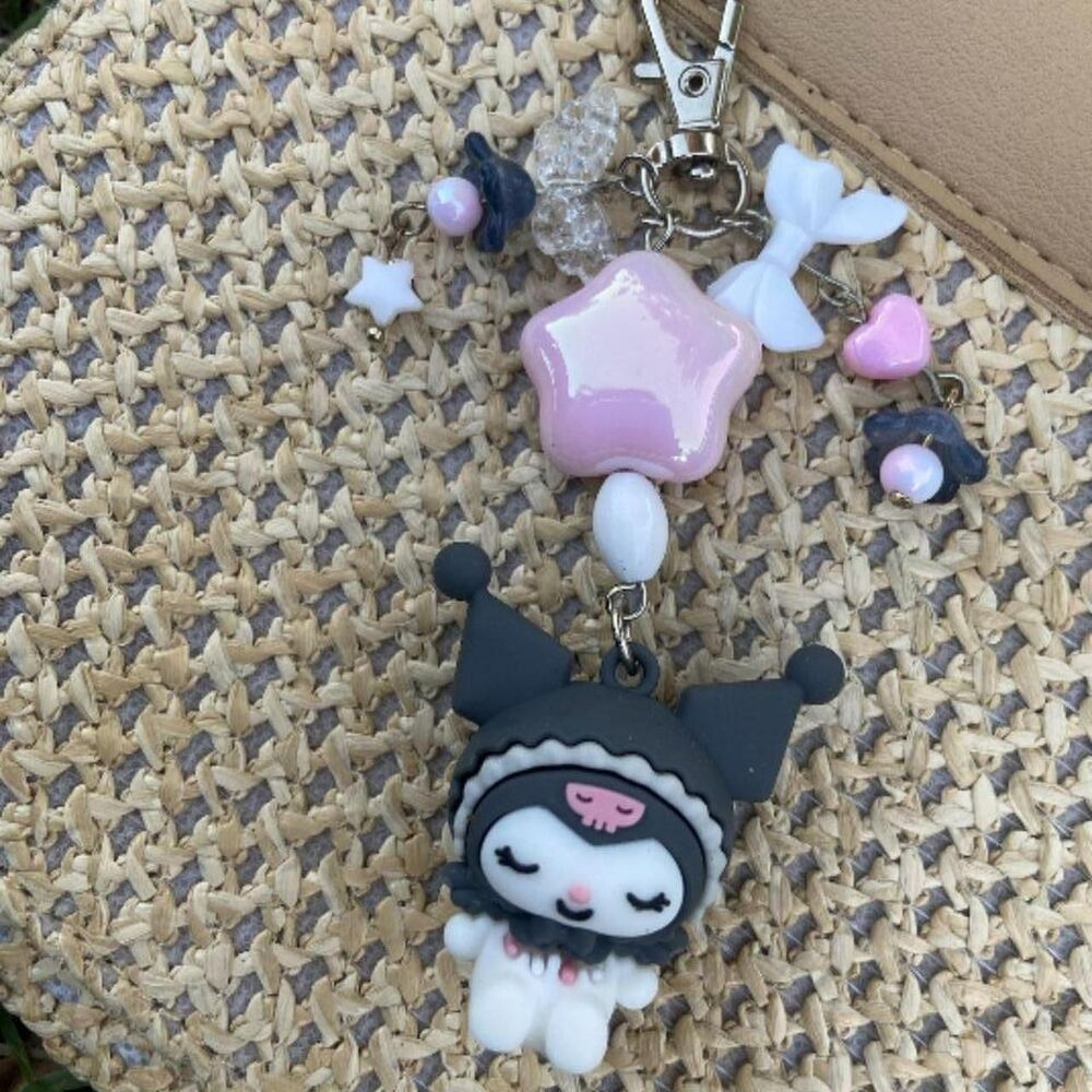 Sanrio Kuromi Sleeping Keychain